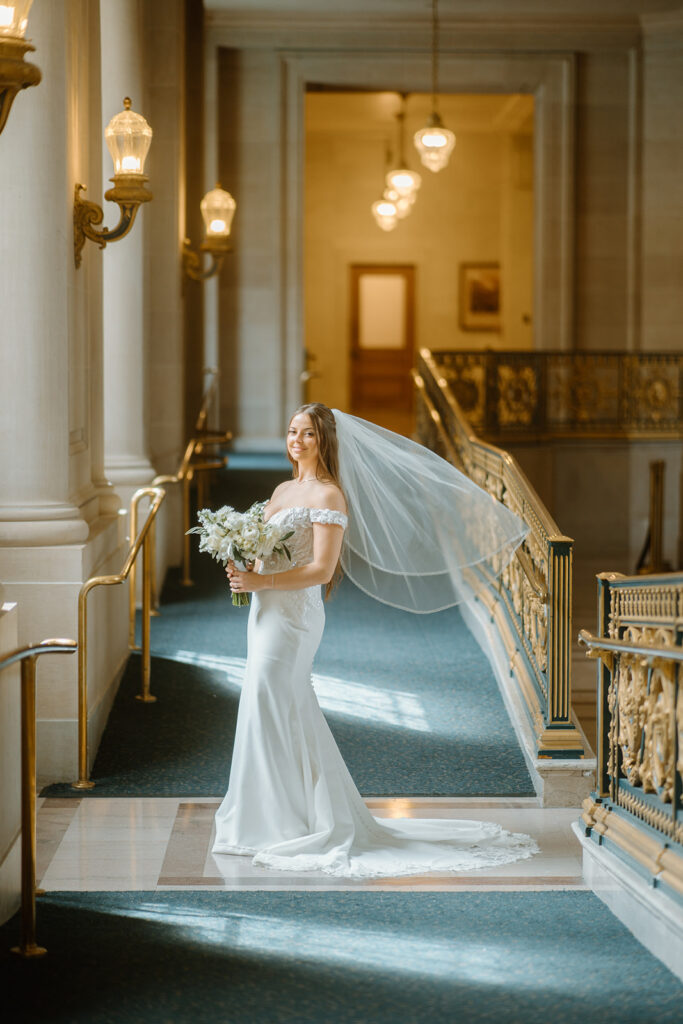 elegant sf city hall wedding
