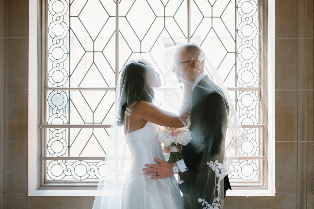 SF City Hall Wedding Photographer, 3rd Floor window